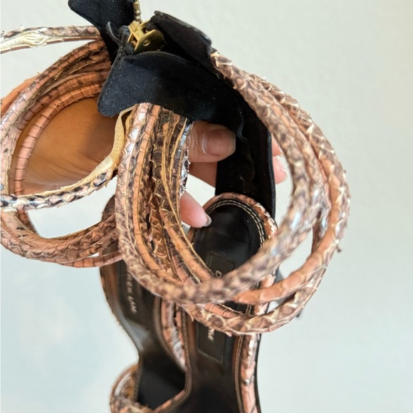 Derek Lam snake print pink heels - Picture 4 of 6